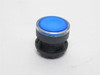 Schneider B5AW36; Blue Flush Push Button; 22mm Mount; IP66