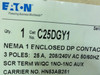 Eaton C25DGY1; Contactor 25A; 600V; 3P; Coil: 240VAC