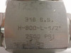 Ham-Let H-800-L-1/2; SS Valve; 1/2" NPS 2500 PSI