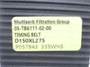 Megadyne D150XL275; Double Sided Timing Belt 15" L x 2-3/4" W