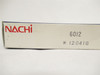 Nachi 6012-2RS-C3; Ball Bearing 60mmID x 95mmOD x 18mm Wide
