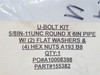 MFG- 155382; U-Bolt Kit; SS; Pipe Size: 6"; 5/8-11UNC Threads