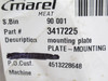 Marel 3417225; Mounting Plate; SS; 15-3/8" Long x 8-1/4" Wide