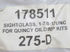 Quincy 129843-188; Oil Level Sight Glass; 1-7/8-12UNC