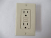 Leviton GFNT1-I; GFCI Receptacle 15A NEMA 5-15R - Ivory  125V