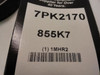 Bando 7PK2170; Serpentine Belt 855K7; 7-ribs 85.5"L; 1MHR2