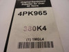 Bando 4PK965; Serpentine Belt 380K4; 4-ribs 38.0"L; 1MGL4