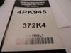 Bando 4PK945; Serpentine Belt 372K4; 4-ribs 37.2"L; 1MGL1