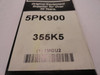 Bando 5PK900; Serpentine Belt; Industry Number 355K5