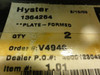 Hyster 1364264; Formed Plate