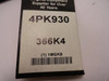 Bando 4PK930; Serpentine Belt 366K4; 4-ribs 36.6"L; 1MGK9