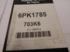 Bando 6PK1785; Serpentine Belt 703K6; 6-ribs 70.3"L; 1MHC3