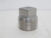 Industry-Std 1LTX4; Square Head Plug; SS-304; 1NPT