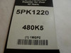 Bando 5PK1220; Serpentine Belt 480K5; 5-ribs 48.0"L; 1MGP2