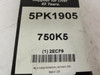 Bando 5PK1905; Serpentine Belt; Industry Number 750K5