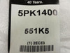 Bando 2ECE3; Serpentine Belt; 55.1"Long; 551K5; 5PK1400