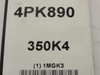 Bando 4PK890; Serpentine Belt 350K4; 4-ribs 35.0"L; 1MGK3
