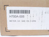 Hedland H700A-005; Hydraulic Flow Meter SAE 3/4 Port 5GPM Max