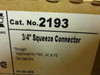 Hubbell 2193; LOT-9; Squeeze Clamp Straight Connector