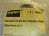 Dayton 1DKK2; Sleeve and Thimble Kit; Stainless Steel