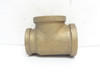 Cryovac SP207311; Red Brass Tee; 1-1/4NPT x 1-1/4NPT x 1NPT