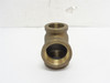 Cryovac SP207311; Red Brass Tee; 1-1/4NPT x 1-1/4NPT x 1NPT