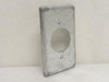 Oz FS-I-LRCS; Lot-2; Galvanized Cover Plate; 1-Gang; 1-5/8"ID
