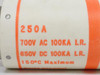 Gould A70P250-4; Form 101 Semiconductor Fuse 250A 700VAC/DC