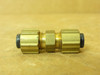 Eaton 1262X4; Brass Compression Union; 1/4" Tube OD