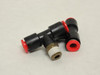 SMC KQT07-34S; Lot-2; Male Branch Tee; 1/4" Tube x 1/8 MNPT