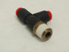 SMC KQY01-34S; Lot-4; Male Run Tee; 1/8" Tube x2 To 1/8 NPT