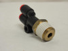 SMC KQU01-35S; Pneumatic Branch-Y Fitting; 1/8" Tube; 1/4 NPT