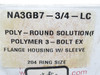 EDT NA3GB7-3/4-LC; Poly Flange Bearing; 3/4"ID; 3-Bolt Mount