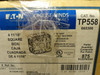 Eaton TP558; Lot-2 Outlet Boxes 4-11/16" Sq; 2-1/8" Deep