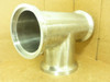 VNE JB#861015; Socket Weld Sanitary Tee; 4"ID; T316L