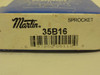 Martin 35B16-1/2NK; Sprocket # 35; 16Teeth; 1/2"ID; NO KEYWAY