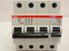 ABB S203-D4/S2C-A2; Circuit Breaker 3P; 4A w/Shunt Trip