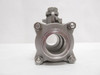 Industry-Std 11A424; Sanitary Ball Valve; SS-316; 1-1/2" Clamp