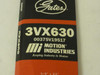 Gates 3VX630; V-Belt; 63" L; 3/8" Top Width
