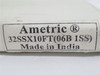 AMETRIC 32SSX10FT; Roller Chain # 06B1SS; 9.52mm Pitch; 10' L