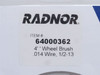 Radnor 64000362; Crimped Steel Wire Wheel; 4'' X 1/2''-13