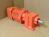 SEW R27DRN90S4/BE2HR; AC Motor-Gearbox; 18:1 Ratio; 1-1/2HP
