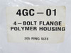 EDT 4GC-01; Flanged Polymer Housing; 4-Bolt; 206 Ring Size
