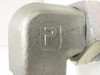 Parker 12-20 C5OX; Hyd Elbow 90Deg 3/4 JIC to SAE-ORB 1 5/8-12