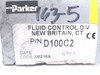 Parker D100C2; Hydraulic Solenoid Valve; 24VDC; 0.58"ID