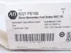 Allen-Bradley 800T-PB16B; Illuminated Blue Push Button 120VAC