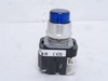 Allen-Bradley 800T-PB16B; Illuminated Blue Push Button 120VAC