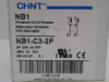 Chint NB1-C3-2P; Circuit Breaker; 3A; 2P; 480VAC; 5kA