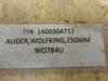 ` WO784U; SS Feed Screw Size: 250mm-Recoditioned