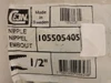 Cejn 10-550-5405; Pneumatic Connector; Nipple; 1/2" x 1/2 FNPT